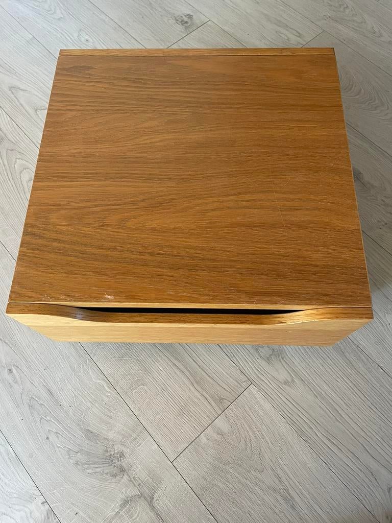 Ikea zware houten opbergbakken om wieltjes. 3 stuks, Ophalen, Zo goed als nieuw