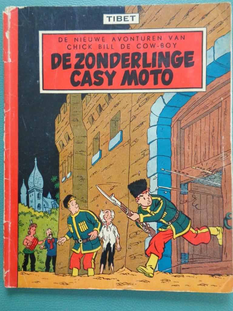 Chick Bill - De Zonderlinge Casy Moto - 1e druk 1956, Ophalen of Verzenden