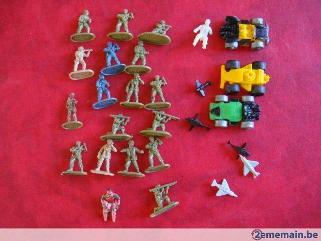 Lot de 27 pièces. Soldats Voiture." Vintage"., Ophalen of Verzenden, Gebruikt