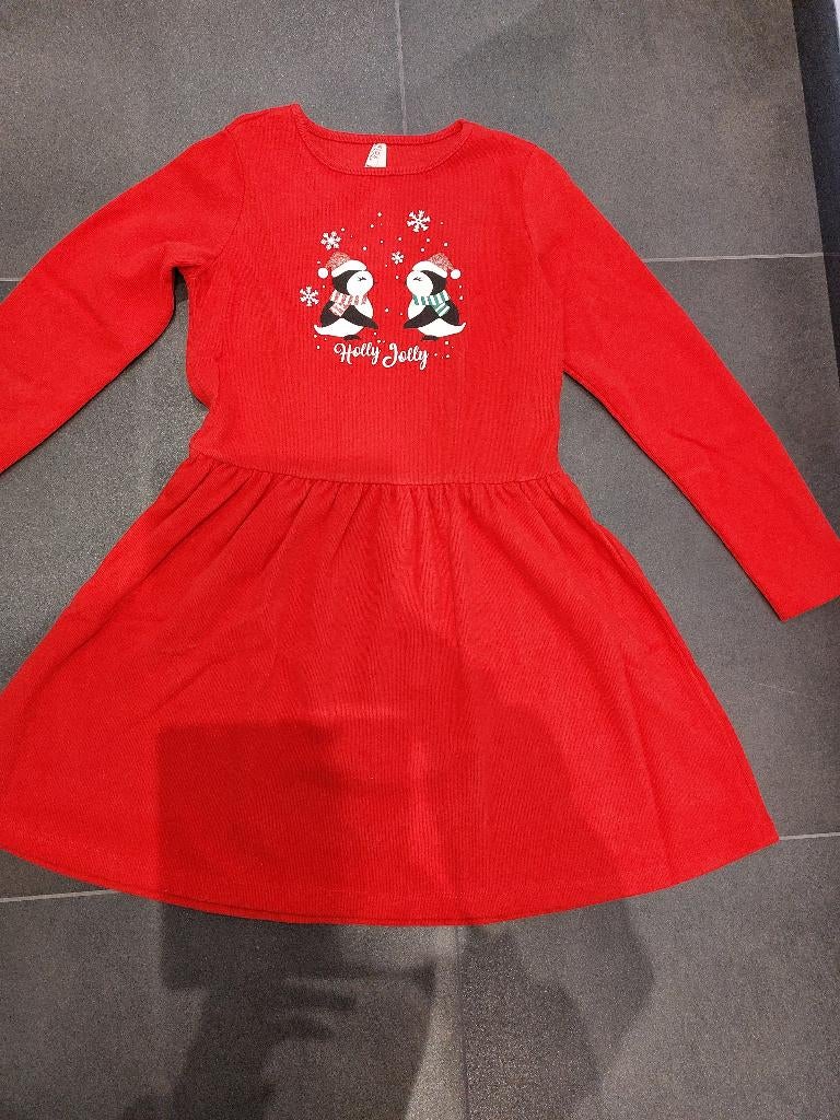 Robe rouge taille 158-164, Enlèvement ou Envoi, Comme neuf, Rouge, Longueur genou