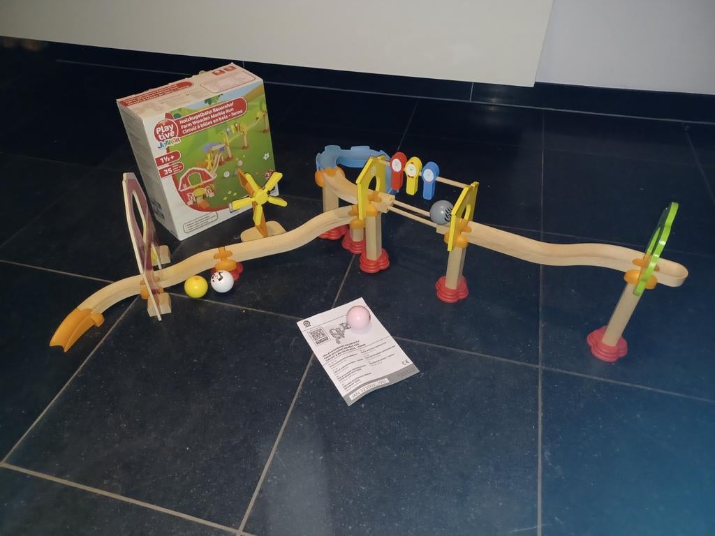 Playtive: Farm Wooden Marble Run junior, Ophalen of Verzenden, Zo goed als nieuw