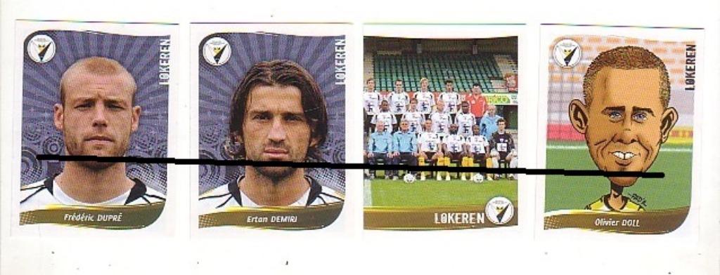 Panini Football 2009/Lokeren/4 autocollants, Envoi, Comme neuf, Affiche, Image ou Autocollant