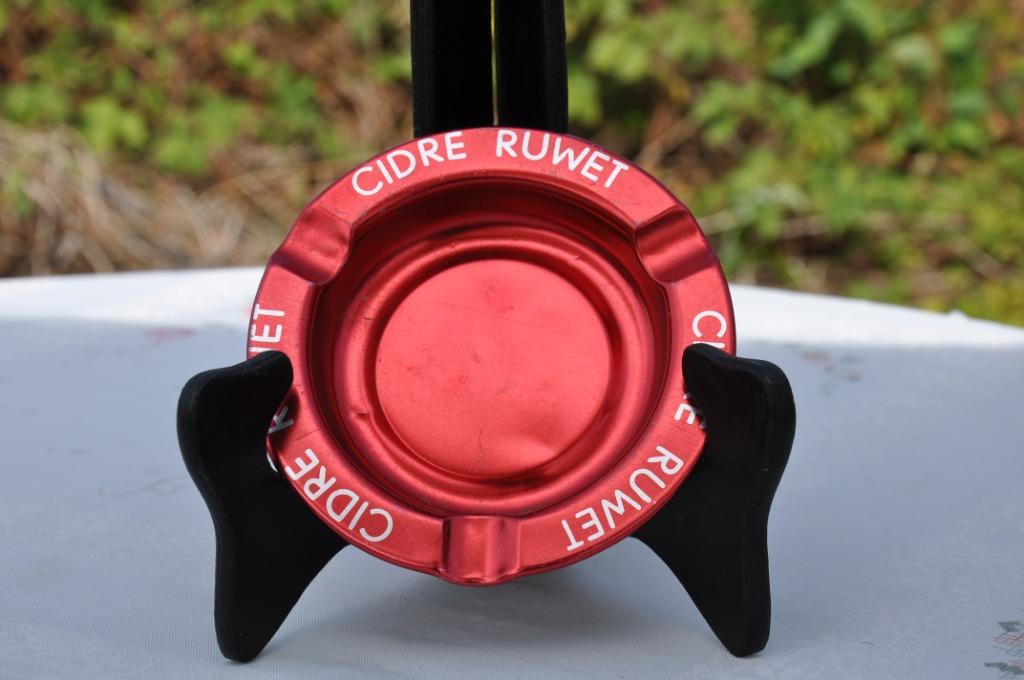 §  cendrier metallique  cidre ruwet, Verzamelen, Ophalen of Verzenden, Gebruikt, Overige typen