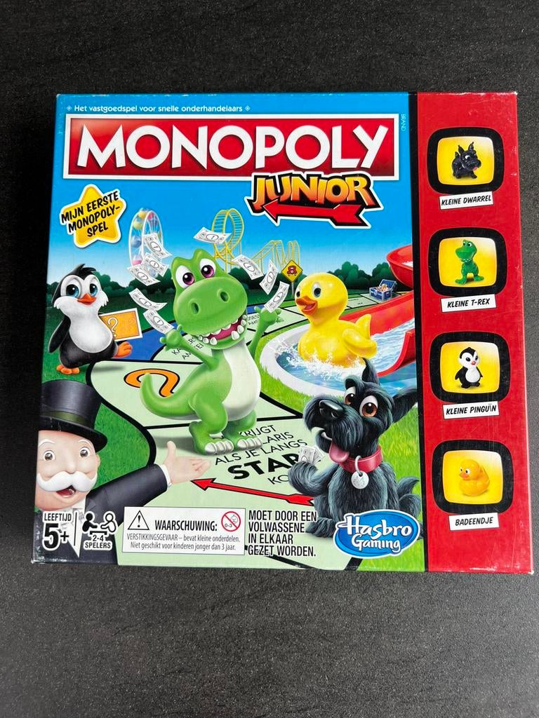 Monopoly Junior, Hobby en Vrije tijd, Gezelschapsspellen | Bordspellen, Zo goed als nieuw, Ophalen of Verzenden