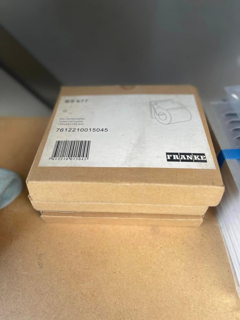 Franke wc rolhouders NIEUW 3 stuks, Doe-het-zelf en Bouw, Ophalen of Verzenden, Nieuw, Toilet