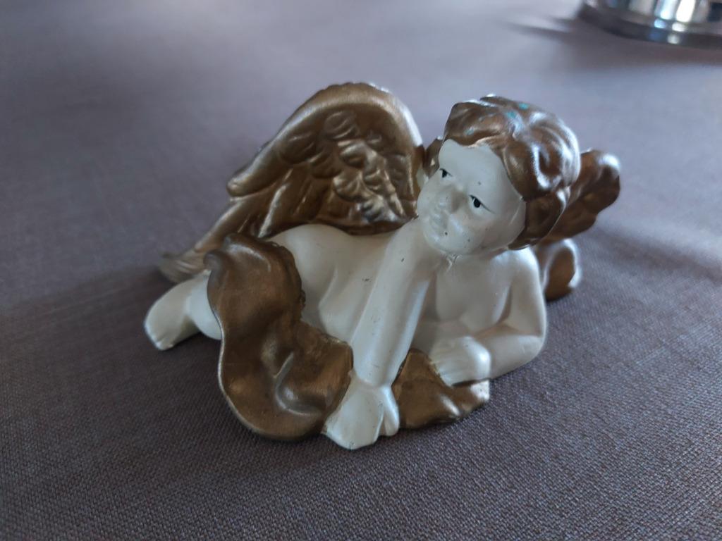 Mooi stenen engeltje (15 cm x 8 cm), Ophalen, Gebruikt