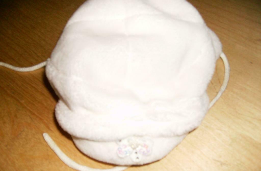 witte wollen muts  en wantjes mt 50, Ophalen of Verzenden, Gebruikt, Meisje, Setje