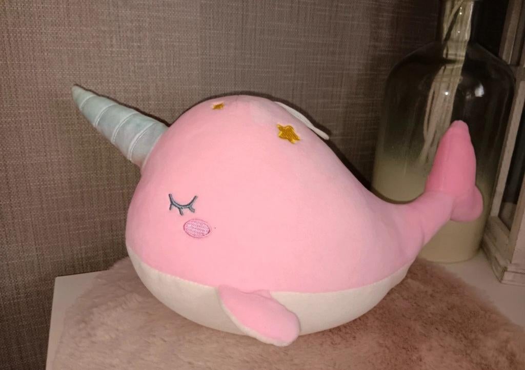 Mooie roze zachte unicorn walvis nieuw, Kinderen en Baby's, Speelgoed | Knuffels en Pluche, Ophalen of Verzenden, Nieuw, Overige typen