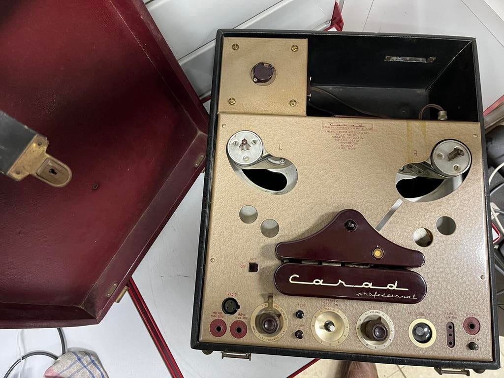 Magnétophone à bandes R62-PA CARAD vintage 1958/1962, Enlèvement, Magnétophone