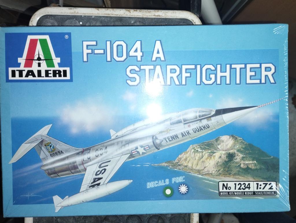 F-104 A Starfighter,  Italeri 1234, Hobby & Loisirs créatifs, Modélisme | Avions & Hélicoptères, Neuf, 1:72 à 1:144, Avion, Italeri