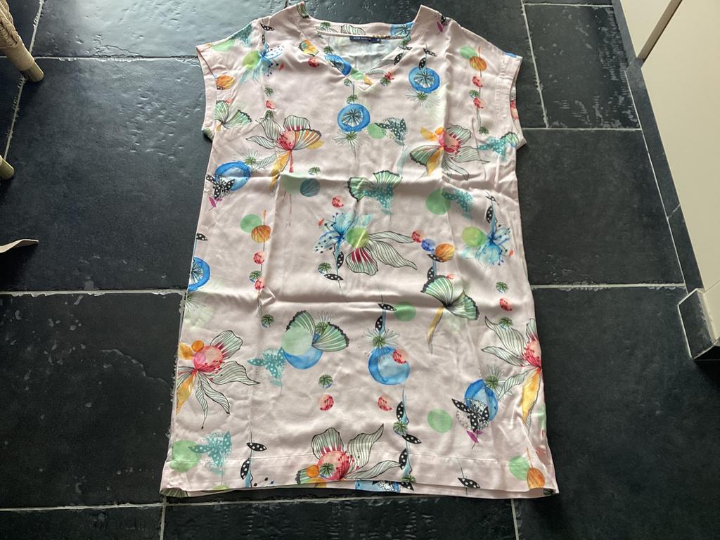Zomers roze kleedje van River Woods maat 44 als nieuw, Kleding | Dames, Verzenden, Maat 42/44 (L), Roze