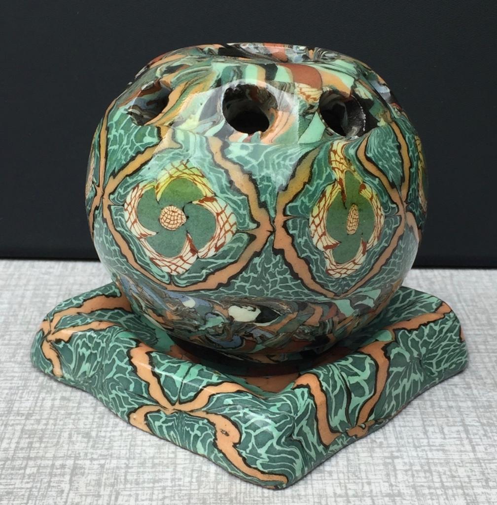Gerbino Vallauris,  s/2 pique-fleurs et cendrier, années 197, Antiquités & Art, Enlèvement ou Envoi