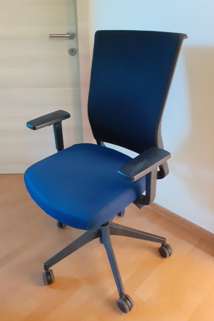 CHAISE DE BUREAU ACTIUU BEL ETAT, Maison & Meubles, Enlèvement, Utilisé, Bleu, Une