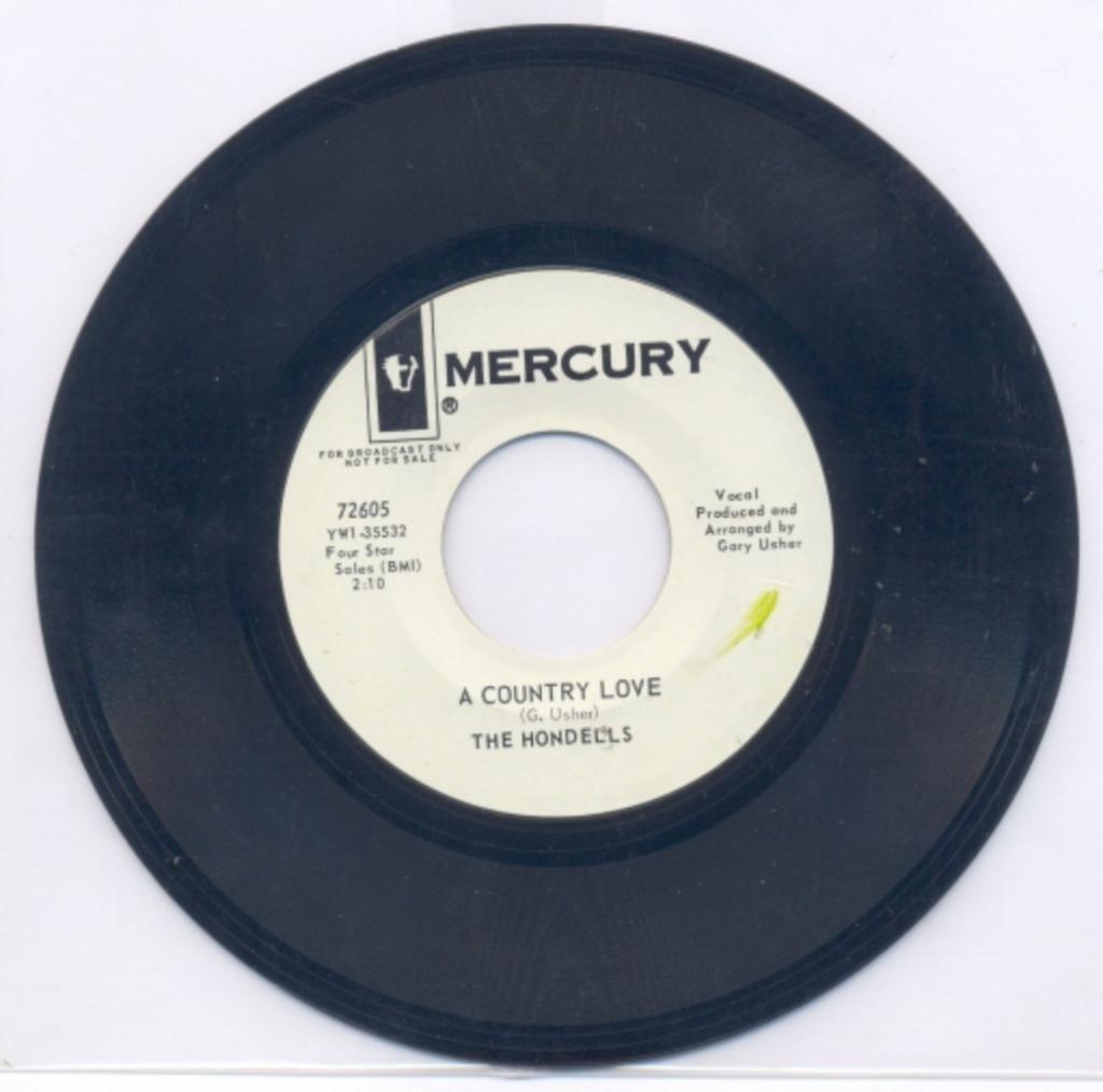 The Hondells – A country love – DJ  - Single, Enlèvement ou Envoi, Single, Utilisé, Pop