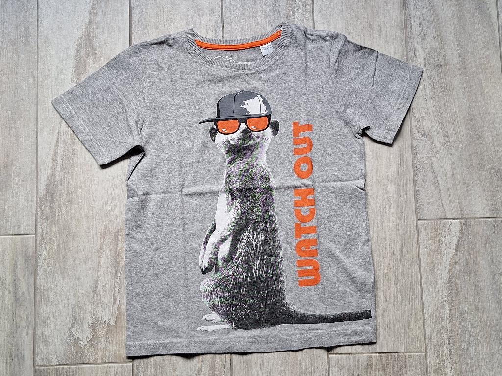 ★ M128/134 - T-Shirt whatch out JBC, Kinderen en Baby's, Kinderkleding | Maat 128, Ophalen of Verzenden, Zo goed als nieuw, Shirt of Longsleeve