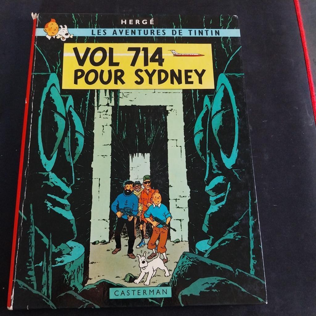 BD TINTIN " VOL 714 POUR SYDNEY " édition Originale EO 1968, Une BD, Enlèvement, Utilisé, HERGE