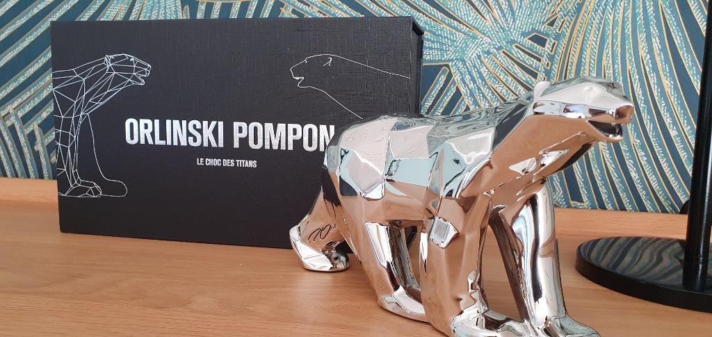 Orlinski - Pompon, Clash of the titans, ours Pompon, Antiquités & Art, Art | Sculptures & Bois, Enlèvement ou Envoi