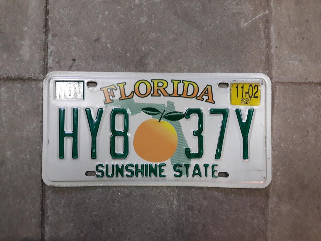 USA Florida nummerplaat, echte gebruikte nummerplaten, Ophalen of Verzenden, Zo goed als nieuw