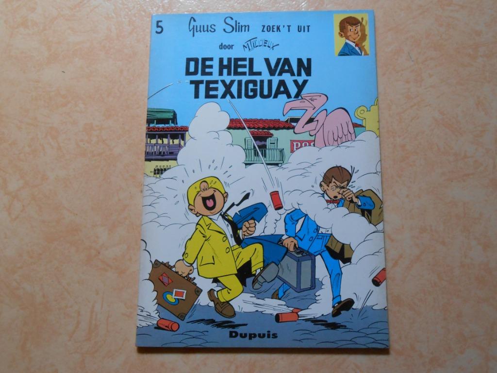 Guus slim 5 De hel van Texiguay 1962 1 ste druk., Enlèvement ou Envoi, Une BD, Neuf, M. Tillieux