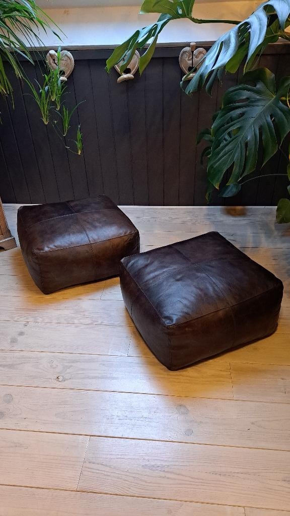 Pouf - Salontafel, Ophalen, Gebruikt, Vierkant, 50 tot 75 cm