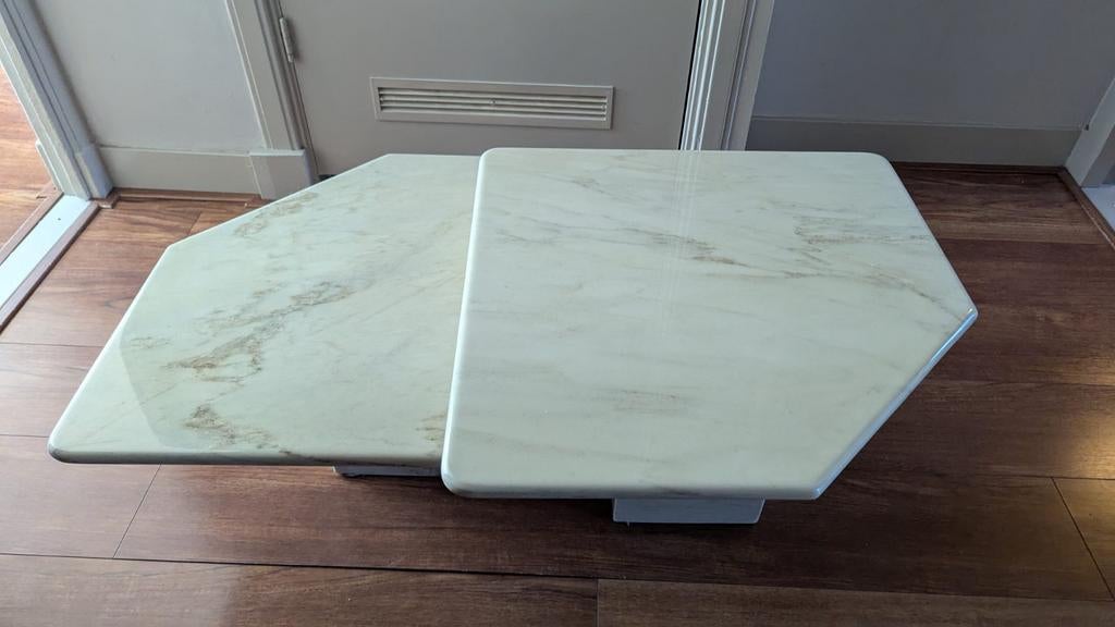 Marmer salontafel set, Huis en Inrichting, Ophalen