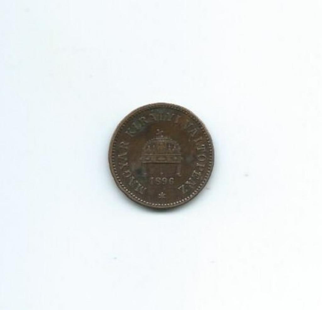 Hongarije, 2 Filler 1896 KB., Postzegels en Munten, Ophalen of Verzenden, Hongarije, Losse munt