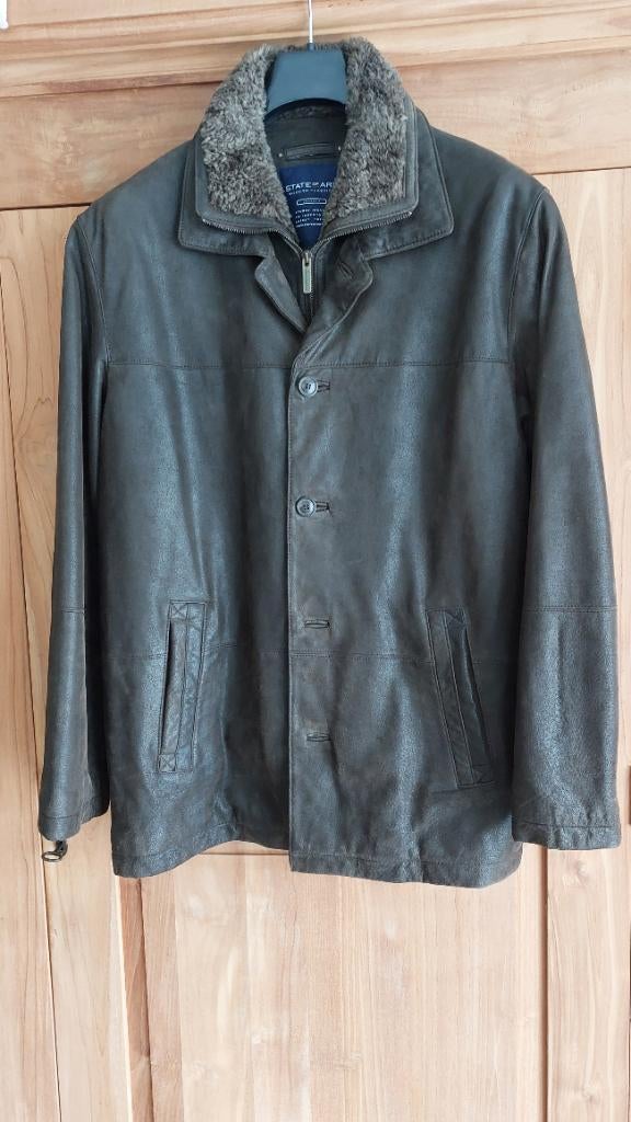 Winter jas heren - State of Art, Kleding | Heren, Maat 52/54 (L), Bruin, Gedragen, Ophalen