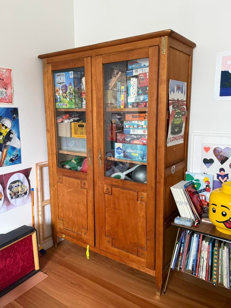 Armoire vitrine vintage, Maison & Meubles, Armoires | Vitrines, 25 à 50 cm, Avec porte(s), Vintage, 100 à 150 cm