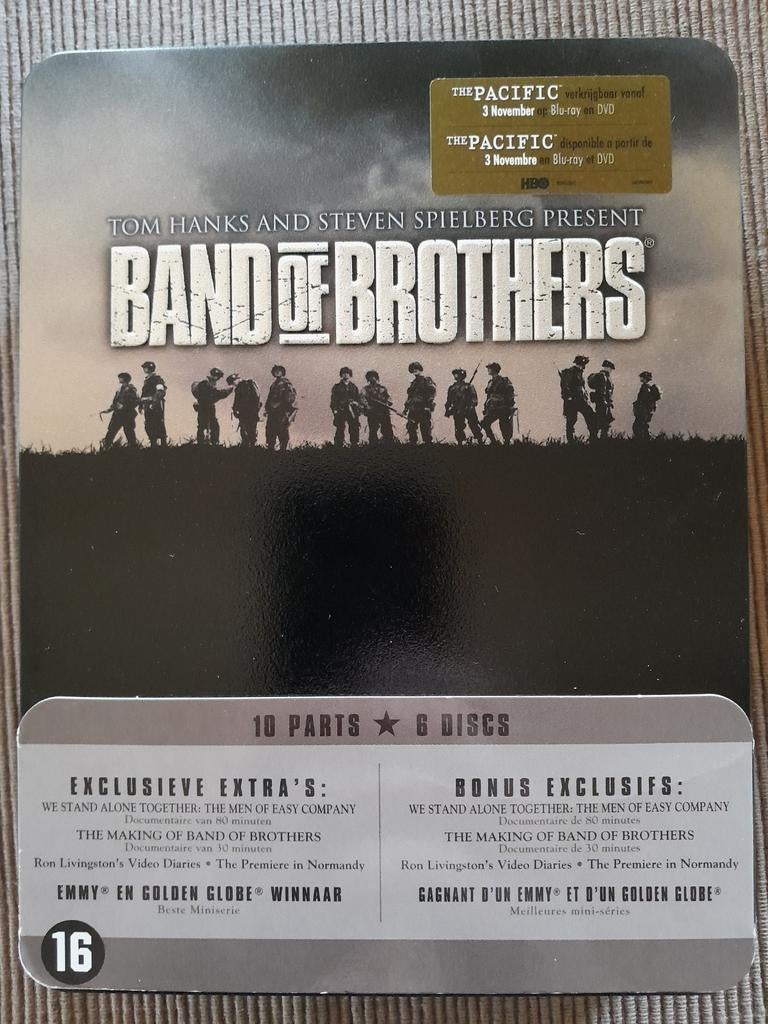 Band of brothers (tin case), Cd's en Dvd's, Dvd's | Tv en Series, Vanaf 16 jaar, Boxset, Ophalen of Verzenden, Zo goed als nieuw