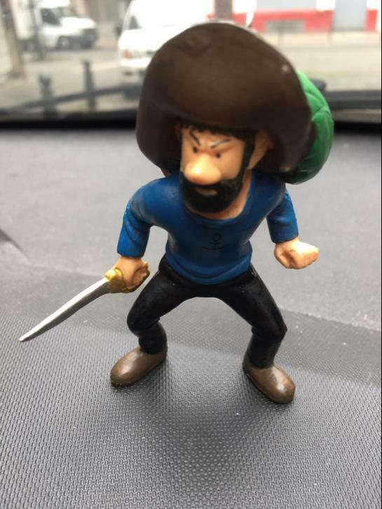 Ancien porte clef Tintin 10 cm sans le porte clef 1994, Utilisé
