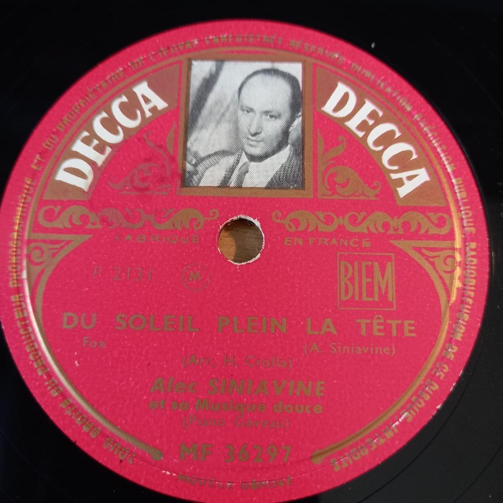 Alec Siniavine – Du Soleil Square Le Téte / Grisaille, Enlèvement ou Envoi, Comme neuf, 1940 à 1960, 10 pouces