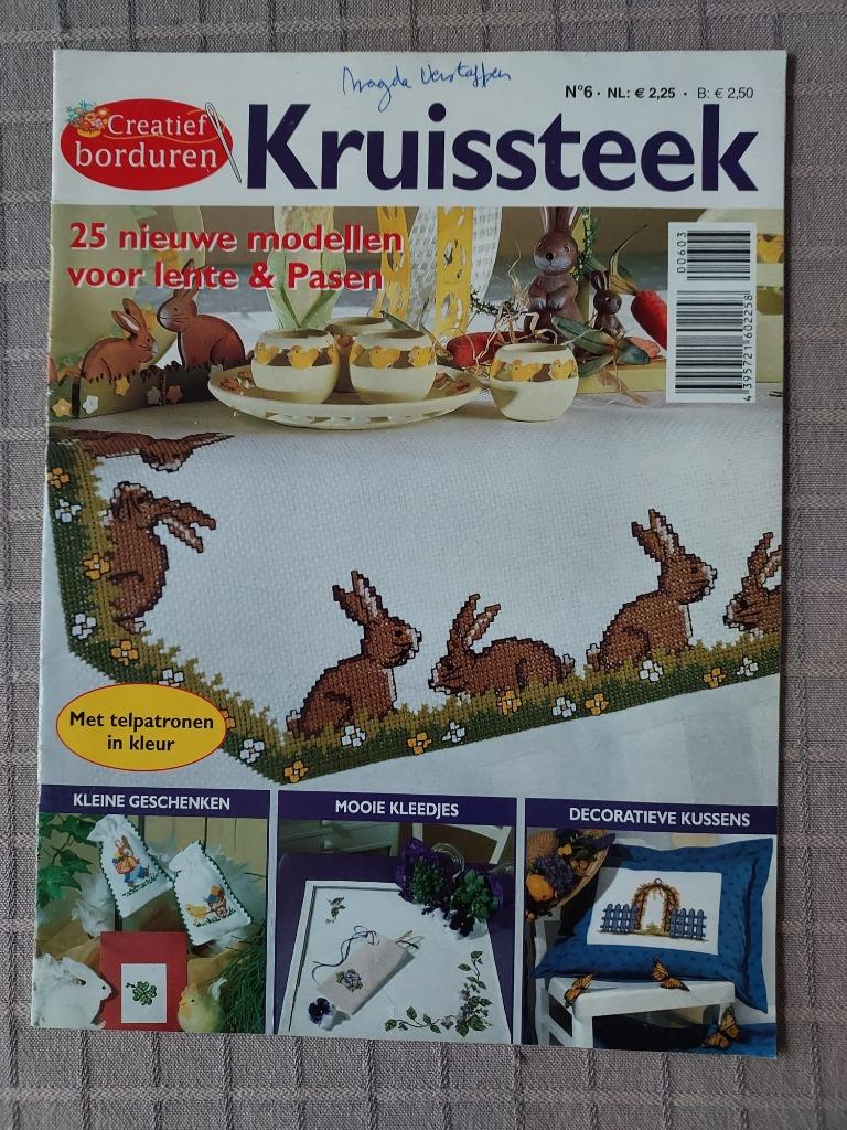 Creatief borduren - KRUISSTEEK - N6, Boeken, Ophalen of Verzenden, Gelezen, Borduren en Naaien