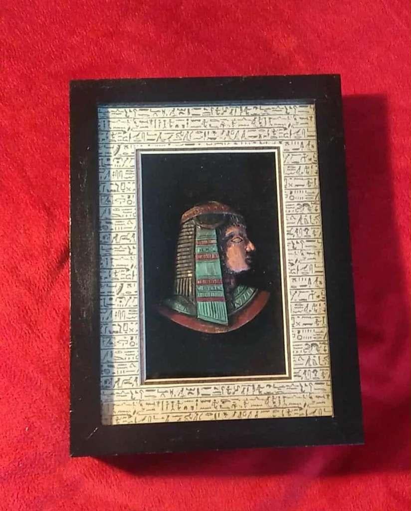 dik kader met Egyptisch beeldje in, Huis en Inrichting, Ophalen of Verzenden