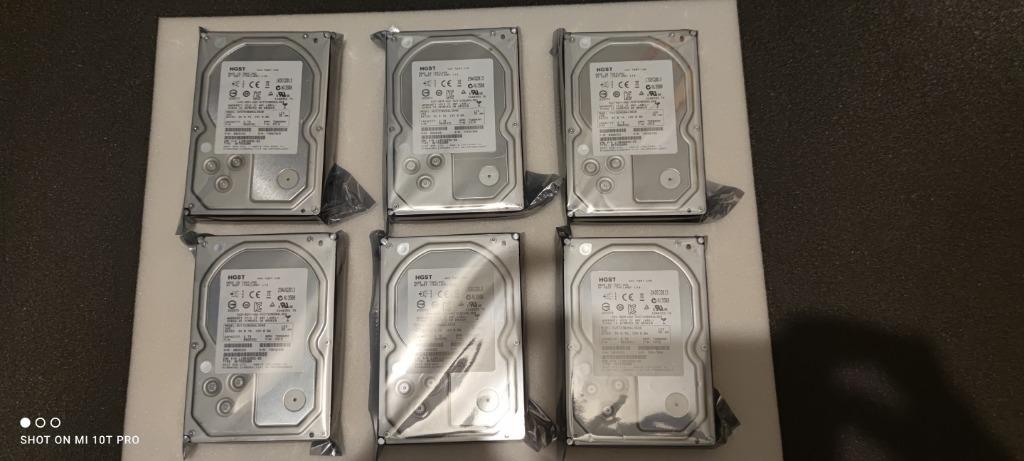 lot de 6 HITACHI 2TB=12Tb 7.2K SAS  3.5"  HUS723020ALS640, Intern, Gebruikt, HDD, Ophalen of Verzenden