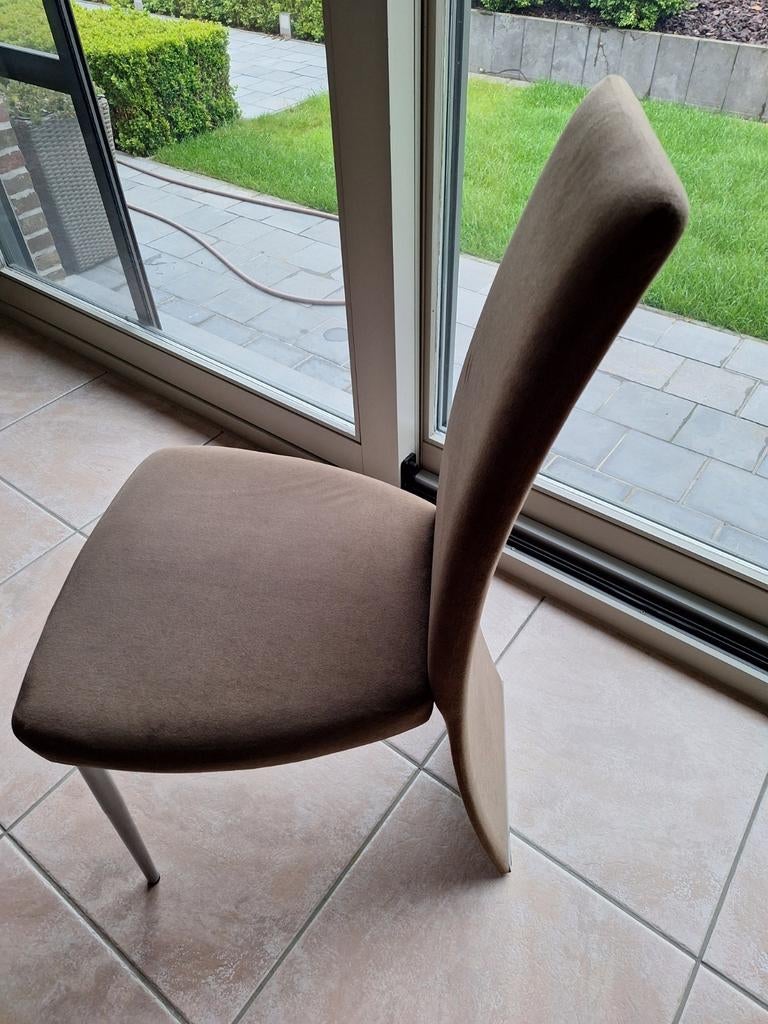 6 eetkamerstoelen, Maison & Meubles, Chaises, Comme neuf, Brun, Enlèvement, Cinq, Six Chaises ou plus