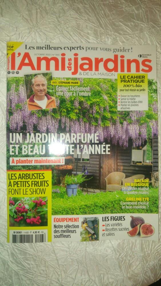 Revue reilure journal l'ami des jardins 22 octobre 2022, Enlèvement ou Envoi, Comme neuf