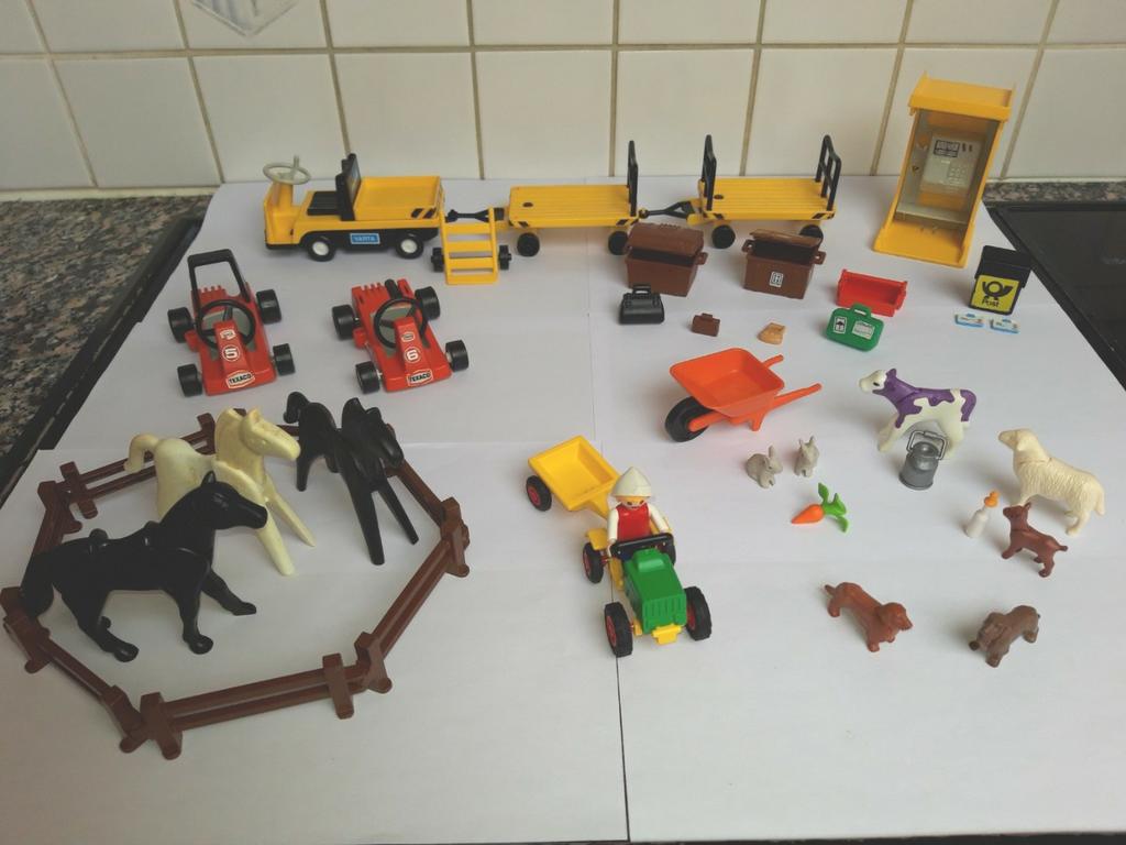 Playmobil (vintage) lot met figuren, dieren en toebehoren, Kinderen en Baby's, Speelgoed | Playmobil, Ophalen of Verzenden, Gebruikt