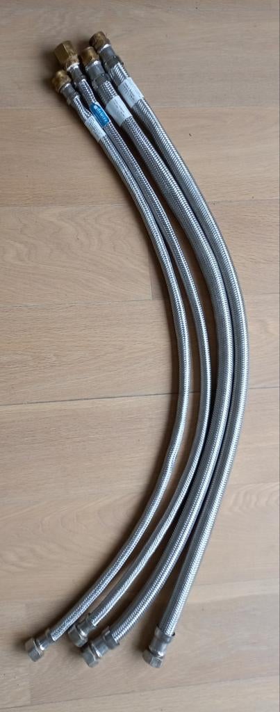 4 Fixaflex flexibele slangen 100cm, Ophalen of Verzenden, Nieuw, Inox