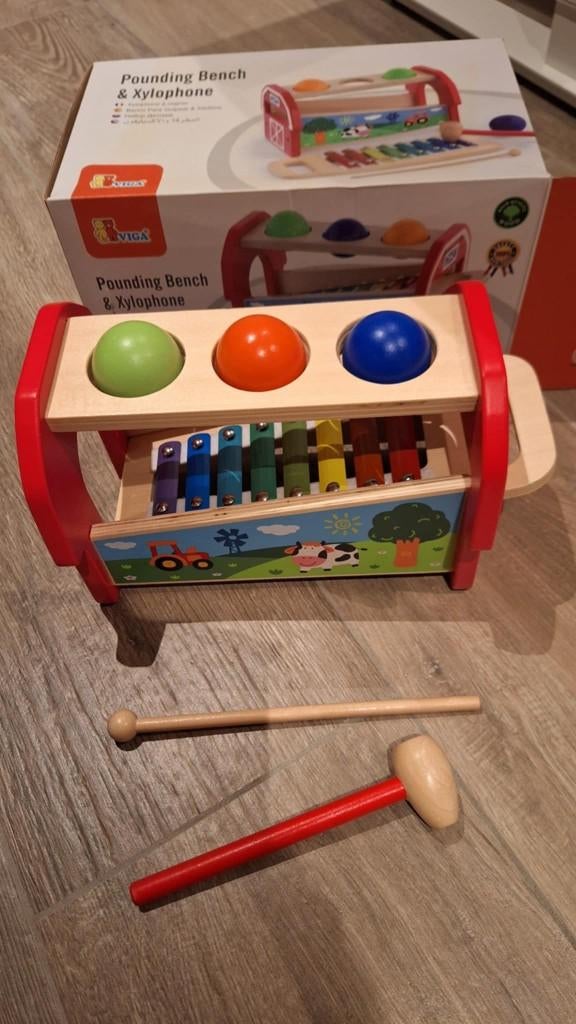 Viga Toys hamerbalspel en xylofoon., Ophalen, Zo goed als nieuw