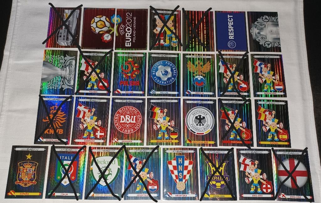 Emblemen Euro 2012 (Duitse versie), Ophalen of Verzenden, Zo goed als nieuw, Meerdere stickers