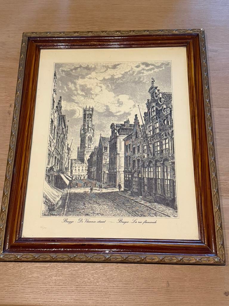 4 genummerde etsen van Brugge, Enlèvement