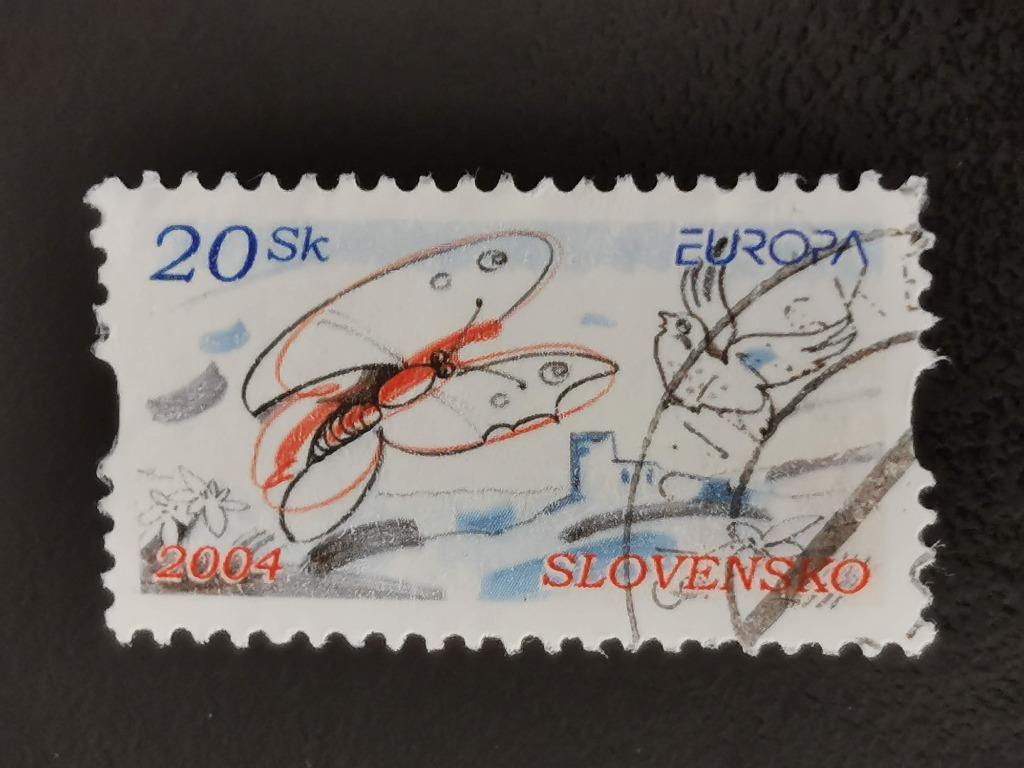 Slovaquie 2004 - Europa CEPT - papillon, oiseau, pigeon, Enlèvement ou Envoi, Autres pays, Affranchi