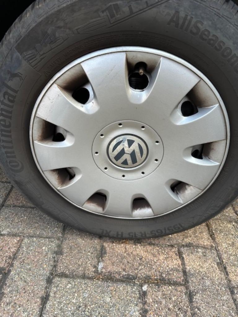vw caddy3 orginele stalen velgen 15 inch, Ophalen, Gebruikt, Volkswagen