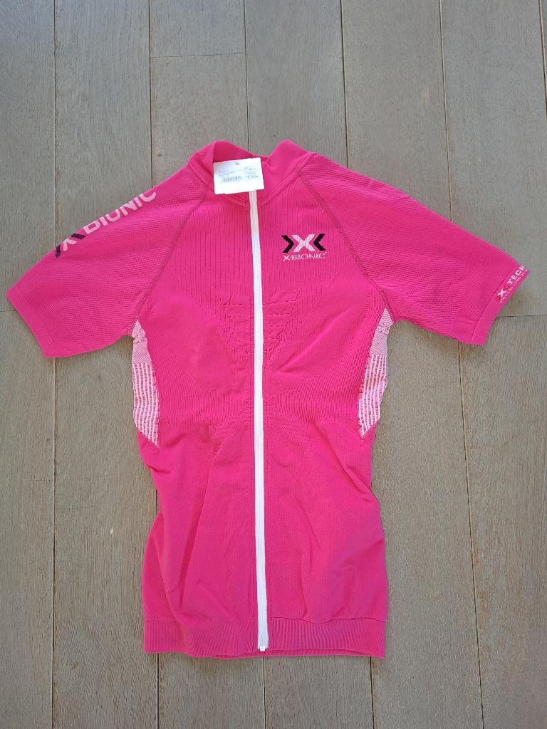 X-BIONIC The Trick Dames Fietsshirt Roze Wit size M, M, Nieuw, Ophalen of Verzenden, Dames