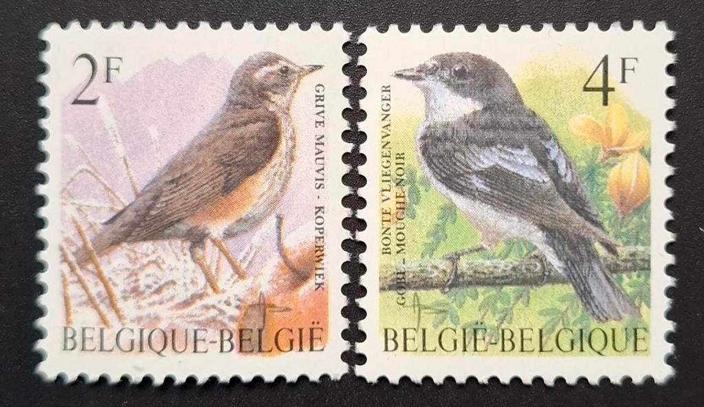 Belgique : COB 2653/54 ** Oiseaux 1996., Sans timbre, Neuf, Enlèvement ou Envoi, Non oblitéré