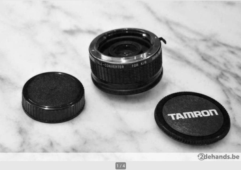 Tamron 2X teleconverter voor Konica camera's in doos, Ophalen of Verzenden, Zo goed als nieuw, Overige typen