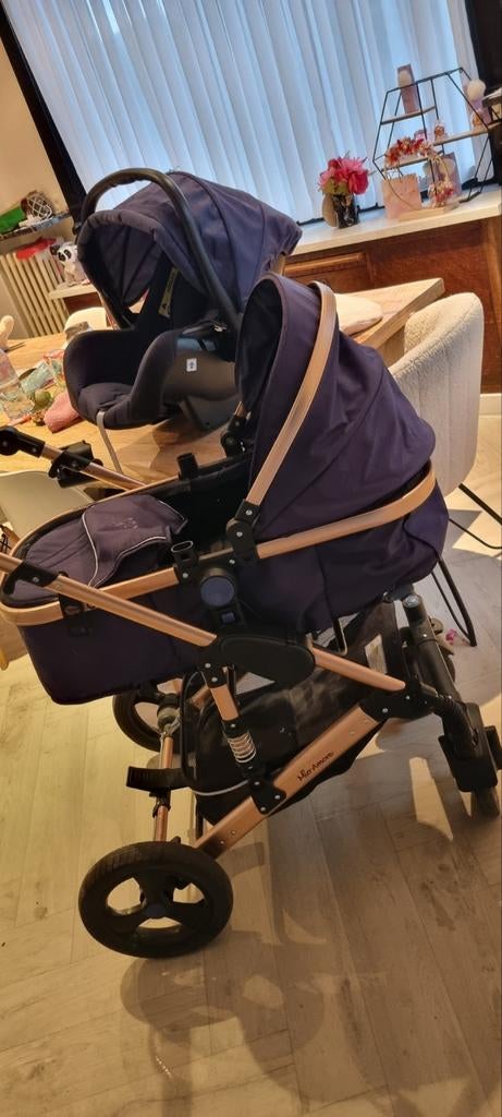 Buggy 3 en 1 bleu de la marque Mio Amore, Enfants & Bébés, Poussettes & Combinaisons, Enlèvement, Poussette, Voiture duo