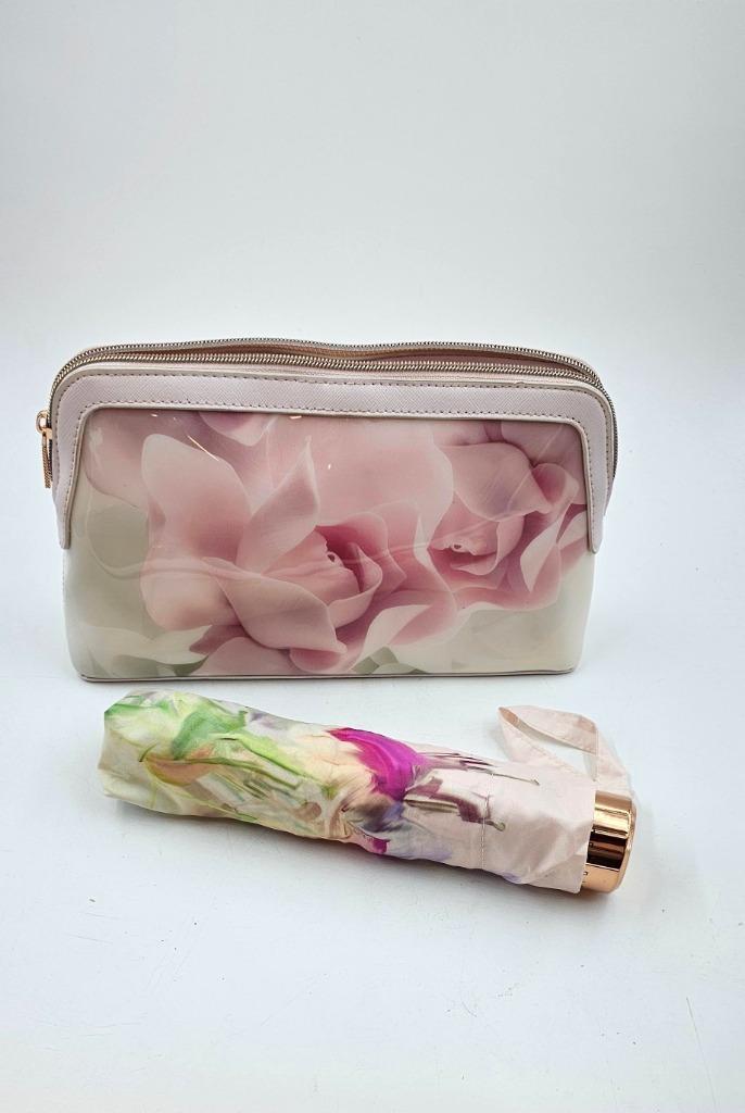paraplu en zakje Ted Baker, Handtassen en Accessoires, Tassen | Damestassen, Ophalen of Verzenden, Nieuw, Roze, Overige typen