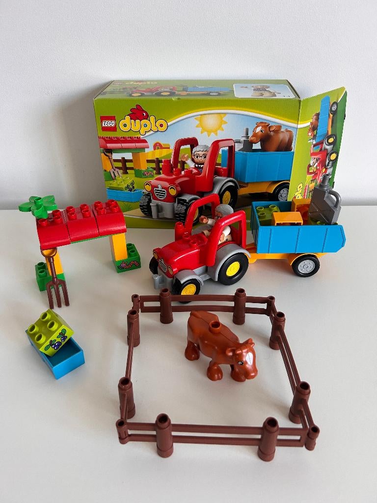 duplo tractor, Kinderen en Baby's, Speelgoed | Duplo en Lego, Ophalen, Zo goed als nieuw, Complete set, Duplo