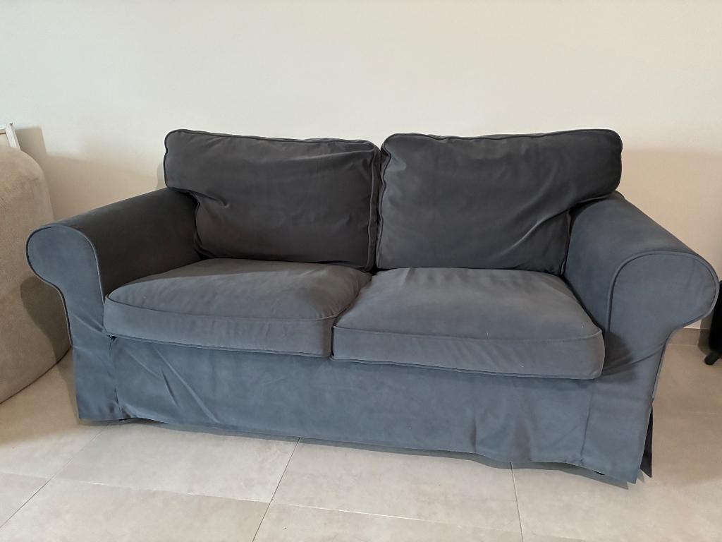 2zits zetel “ektorp” ikea, Maison & Meubles, Canapés | Sofas & Chaises Longues, Utilisé, Deux personnes, Bois, Autres matériaux